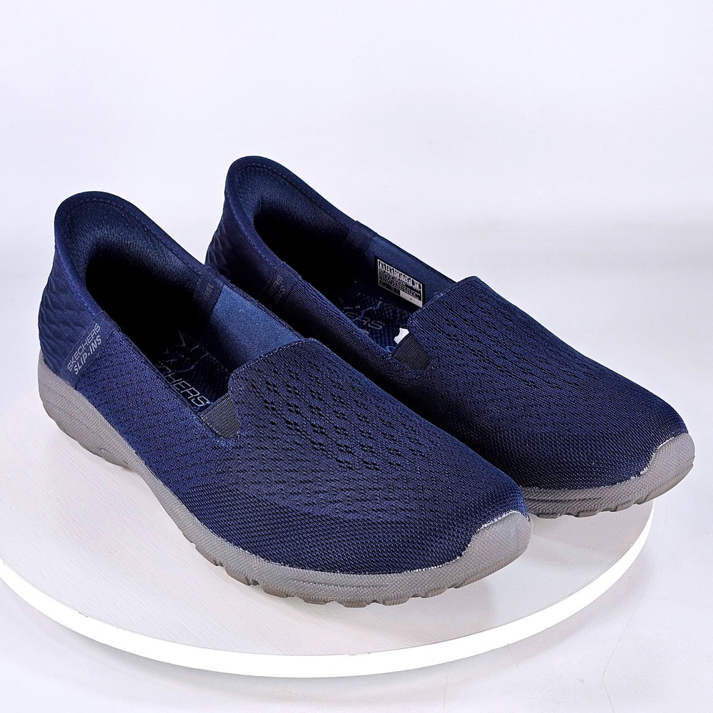 Skechers Hands Free Slip-ins Go Walk Joy Navy Sneakers 158698 NVY Womens 8.5